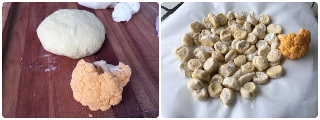 bunte Blumenkohl-Gnocchi