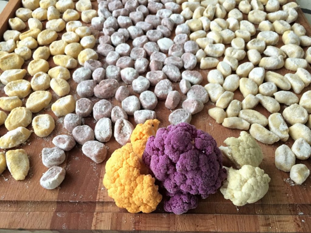 bunte Blumenkohl-Gnocchi
