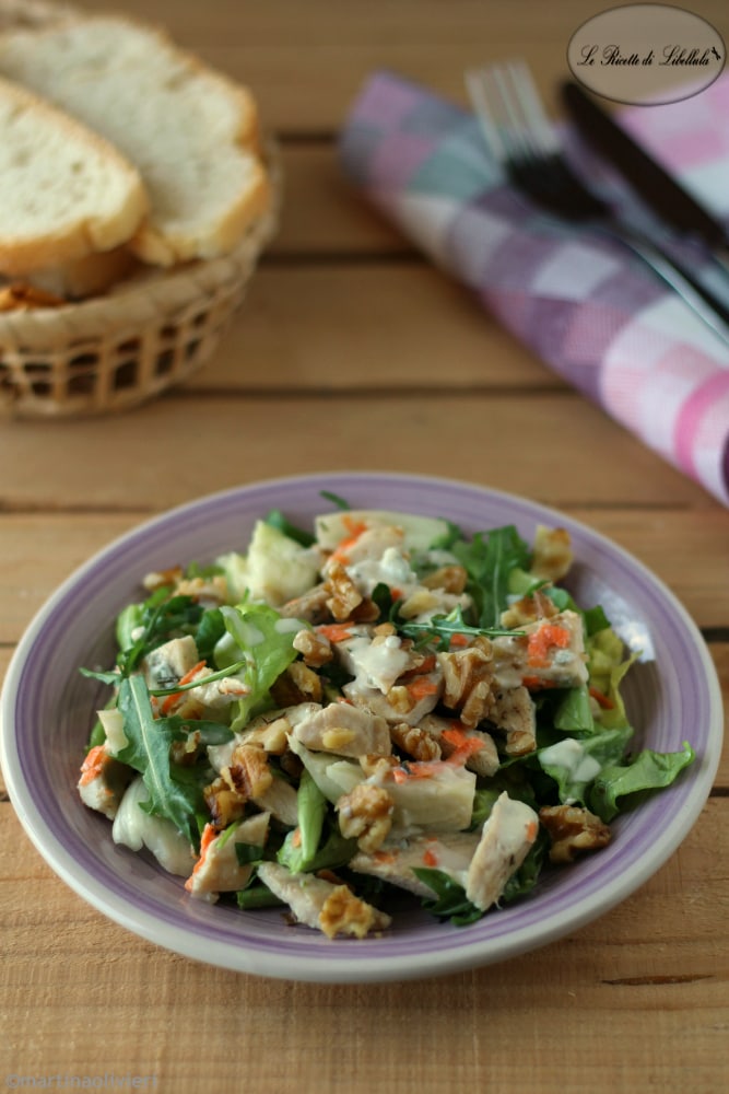 Hähnchensalat mit Gorgonzolasauce