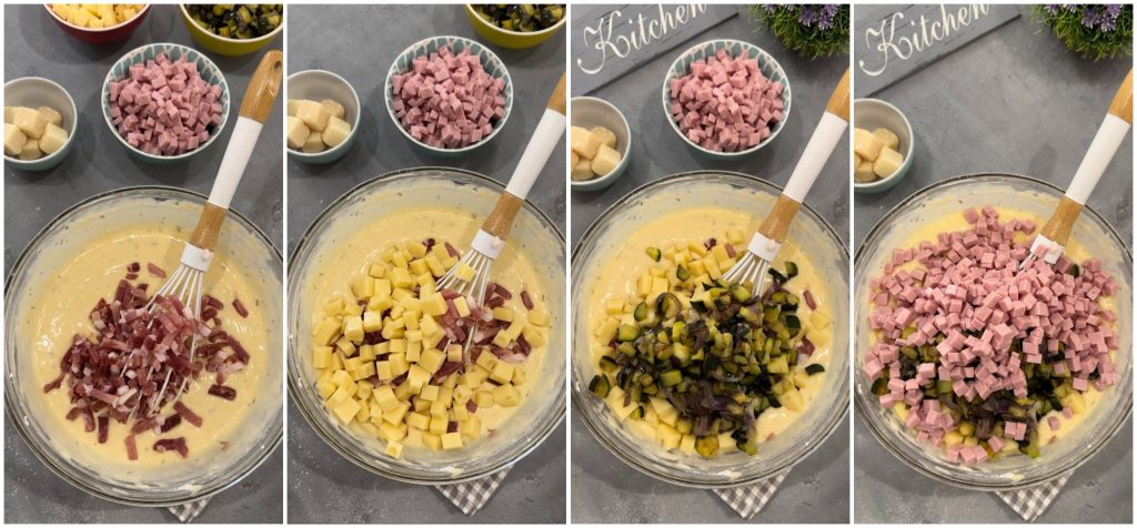 herzhafter Kranzkuchen mit Zucchini