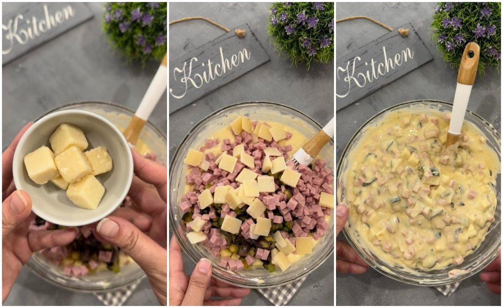 herzhafter Kranzkuchen mit Zucchini und Käse