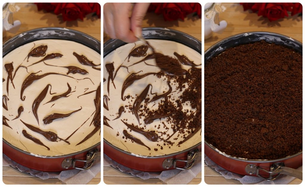 kalter Kakaobröselkuchen