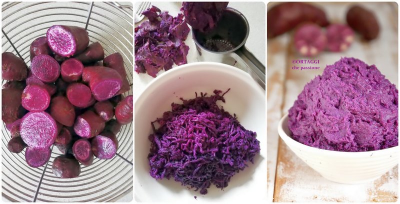 lila Püree - Rezept Foto Schritt