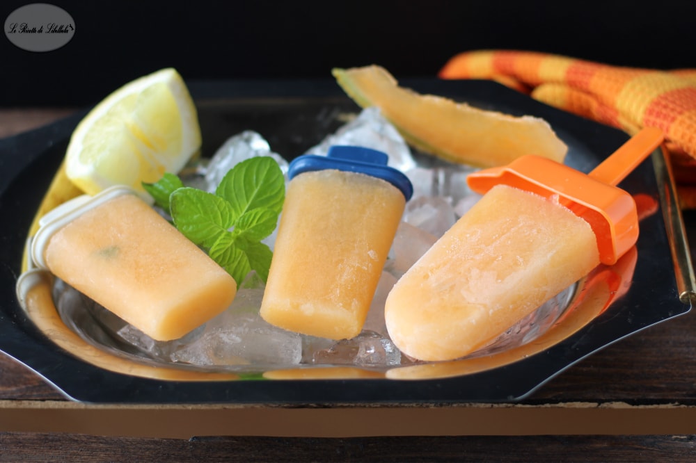 Vegane Meloneneis am Stiel