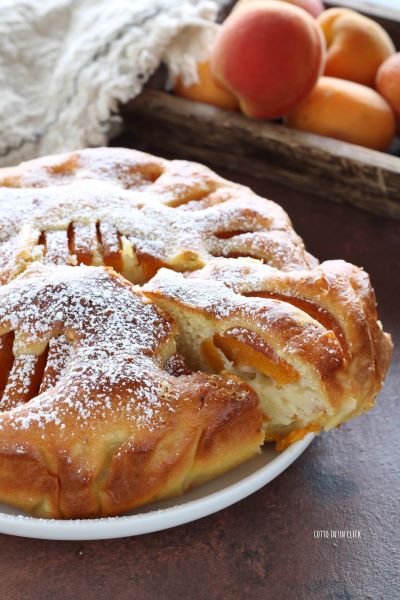 Mit Puderzucker bestäuben und die Torte servieren