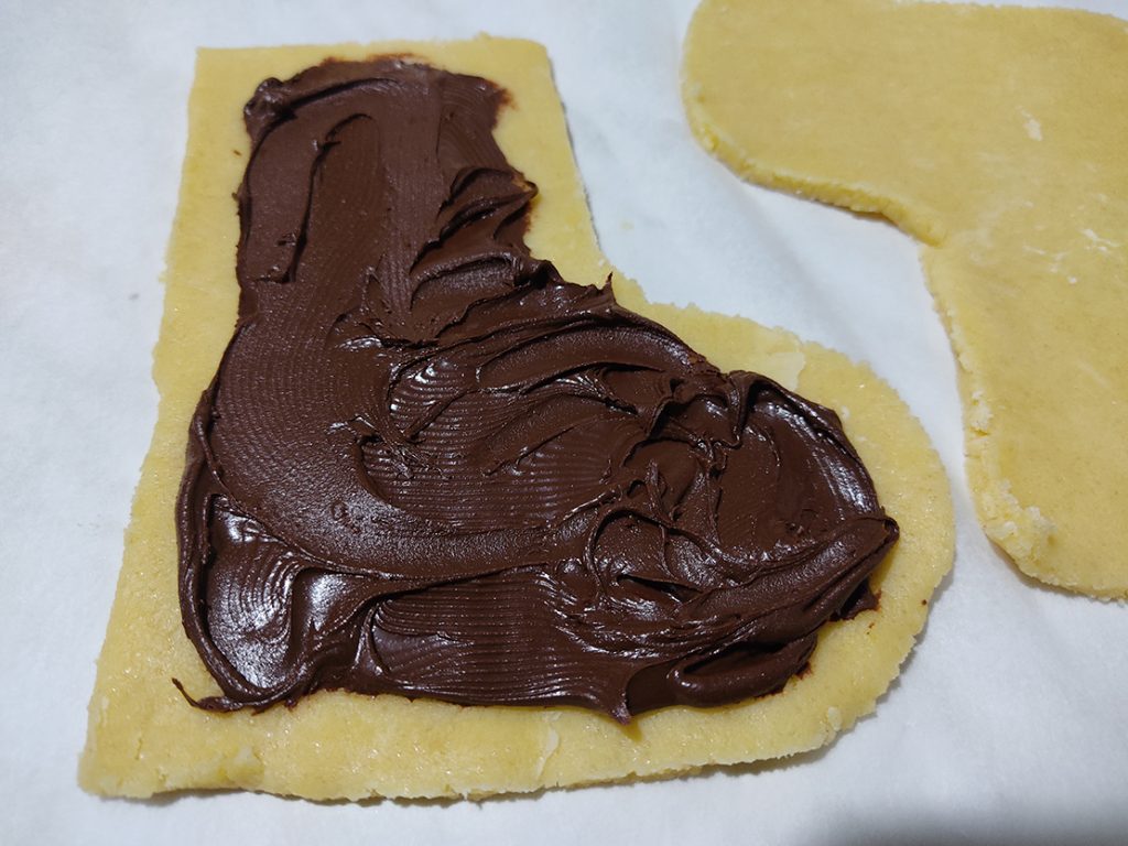 Mürbeteigstrumpf mit Nutella – Süße der Befana