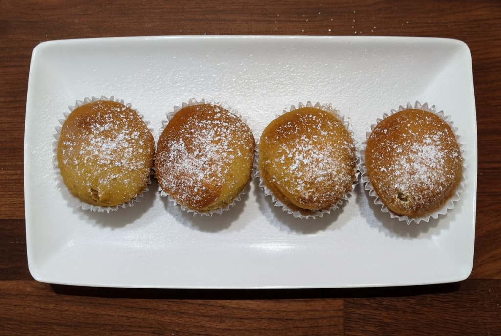 muffins mit Panettone-Geschmack in der Heißluftfritteuse