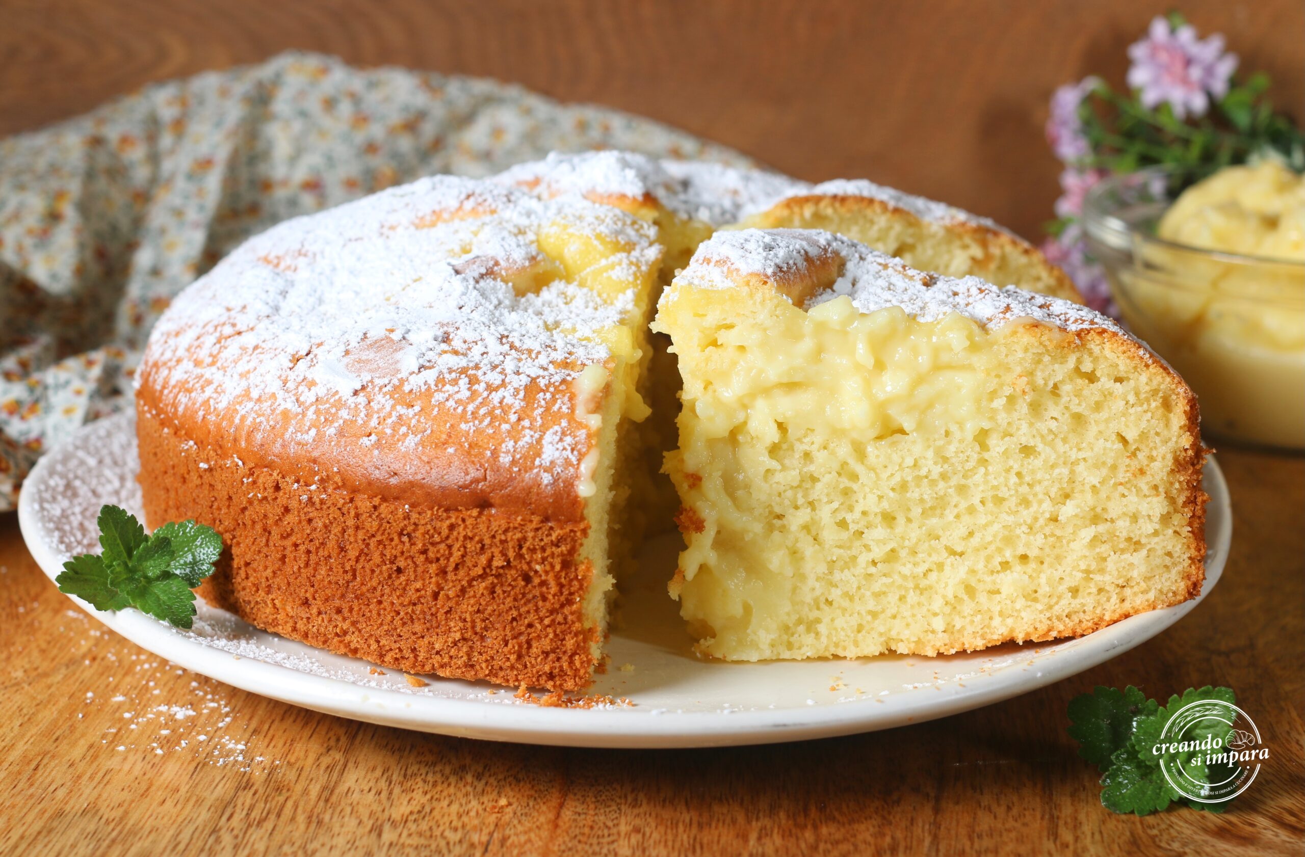Nua-Kuchen mit Creme