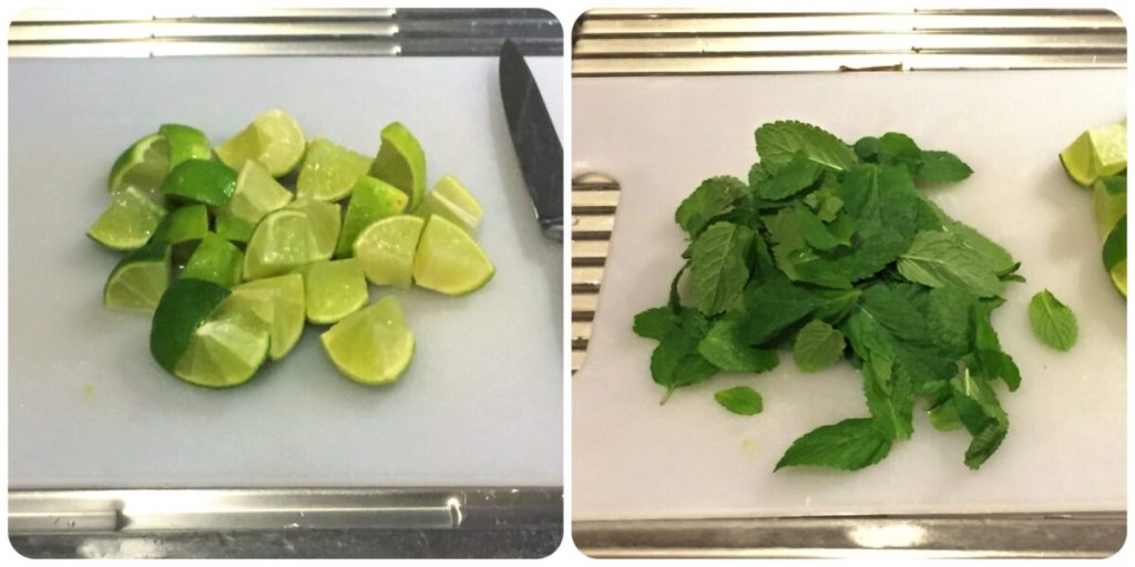 mojito-mariniertes Oktopus Pesto