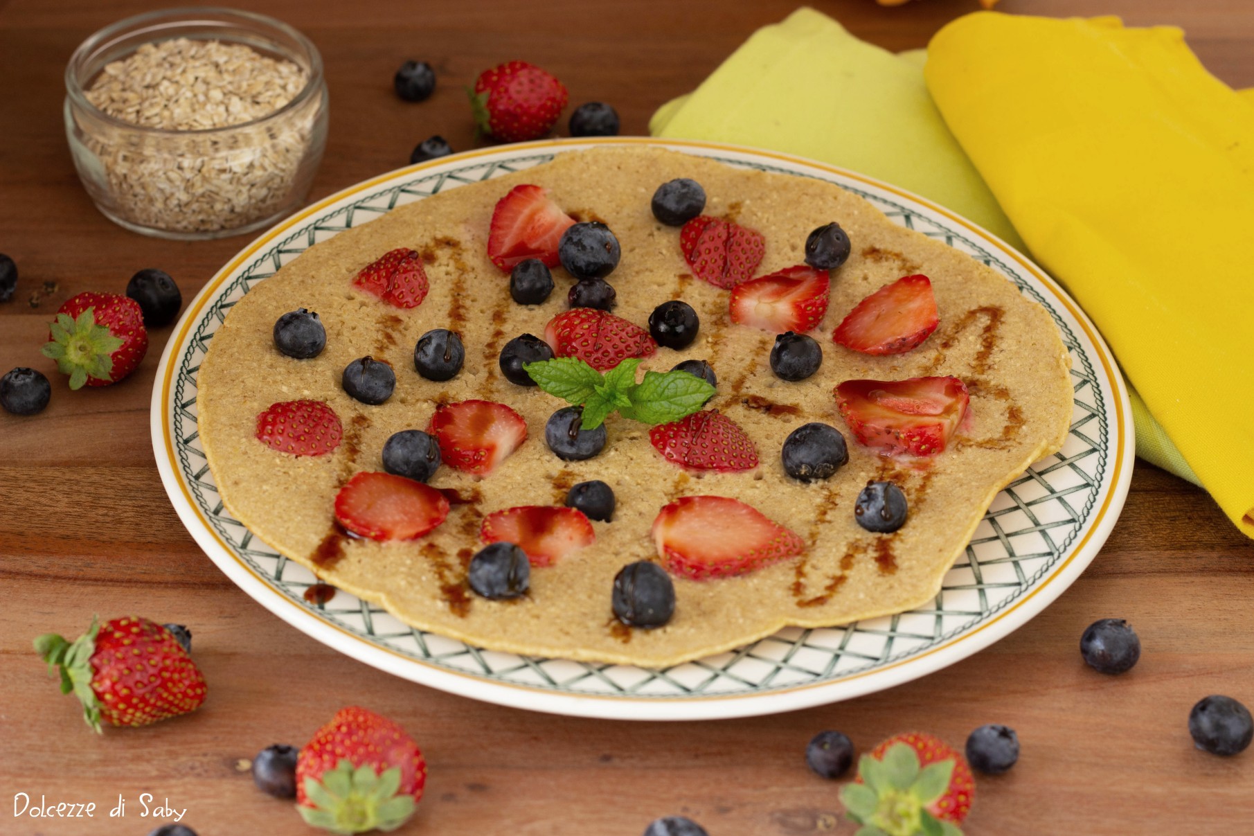 Hafer-Crepes mit Obst