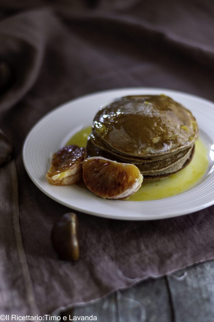 Pfannkuchen mit Kastanienmehl und Eiweiß
