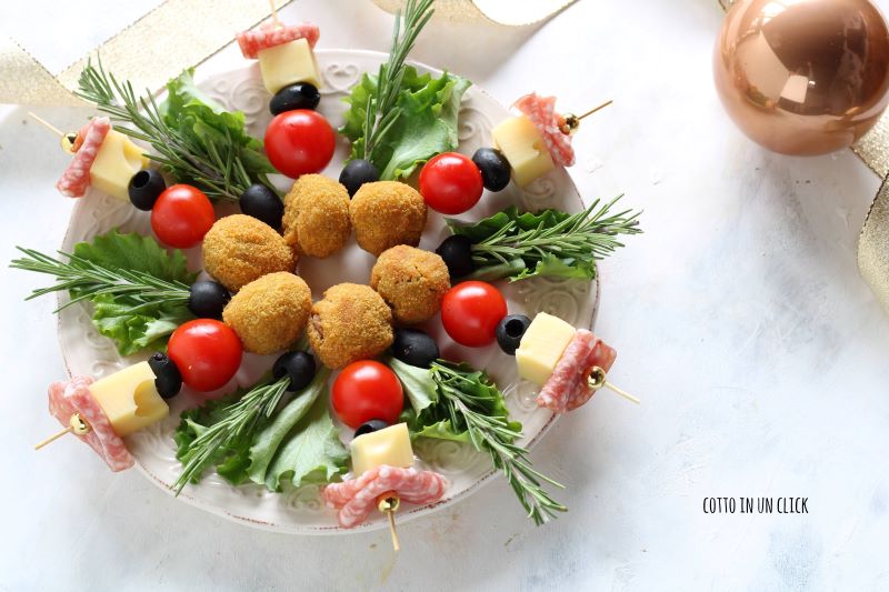 Weihnachts-Aperitif-Kranz