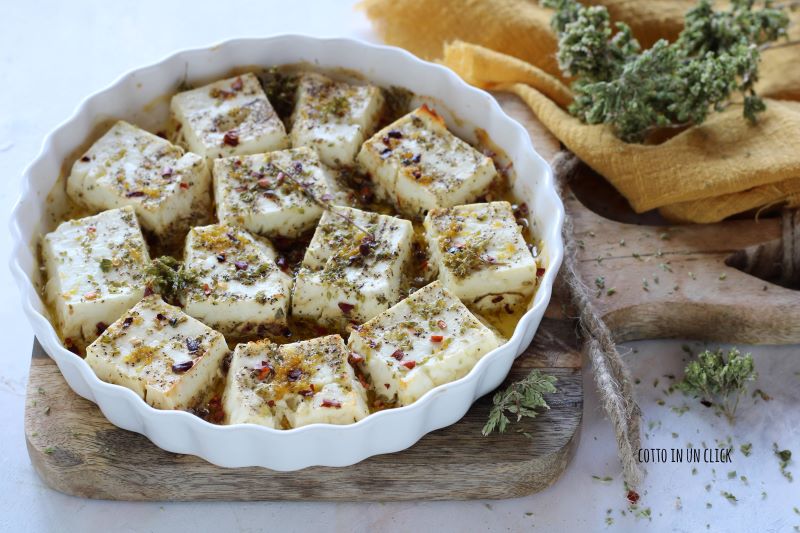 würziger gebackener Feta, schnell und lecker