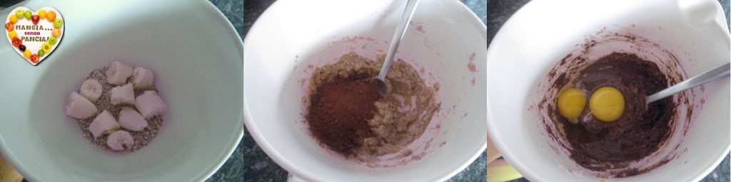 Schokoladen- und Bananenpfannkuchen, ohne Zucker, Mangia senza Pancia