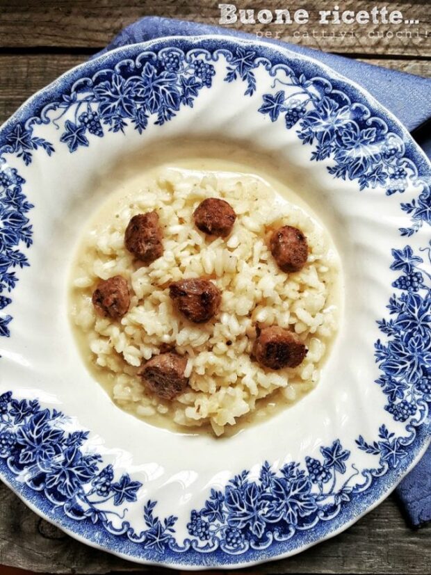 Risotto Wurst und Taleggio