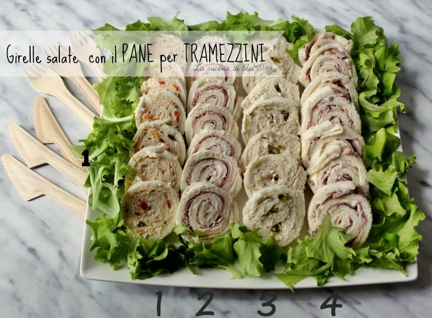 röllchen mit sandwichbrot