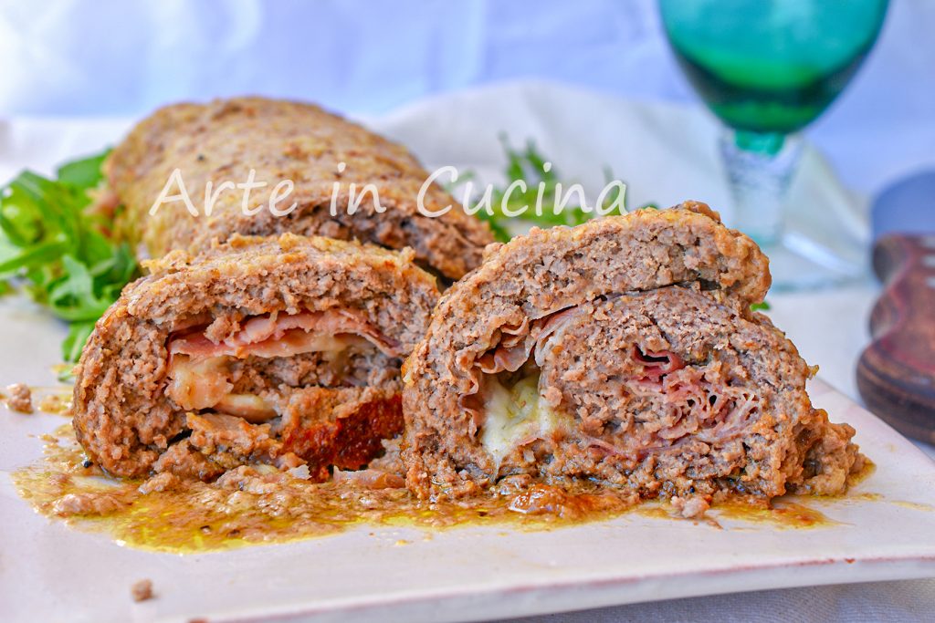 Schneller gefüllter Hackbraten in der Pfanne