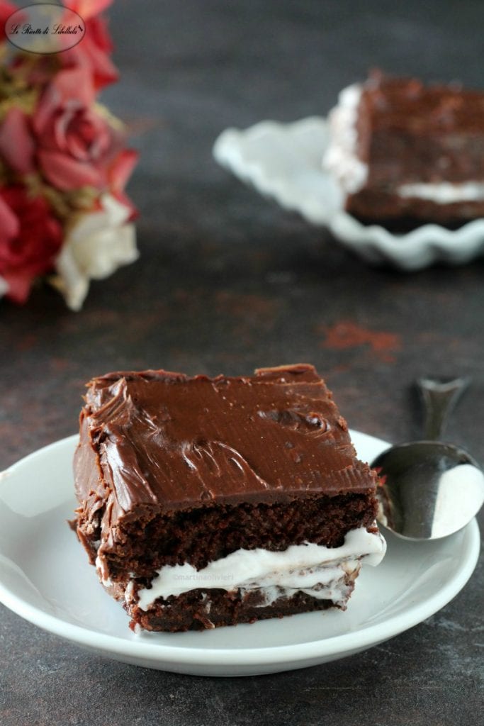 Schokoladenkuchen mit Milchcreme