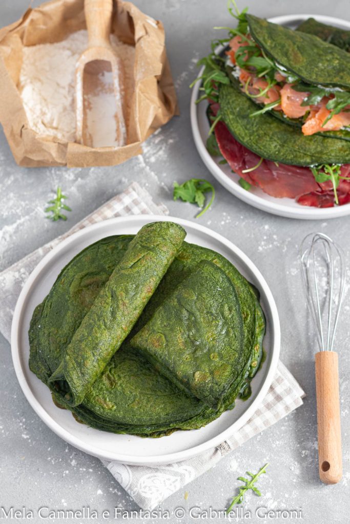 Spinat-Crepes ohne Eier