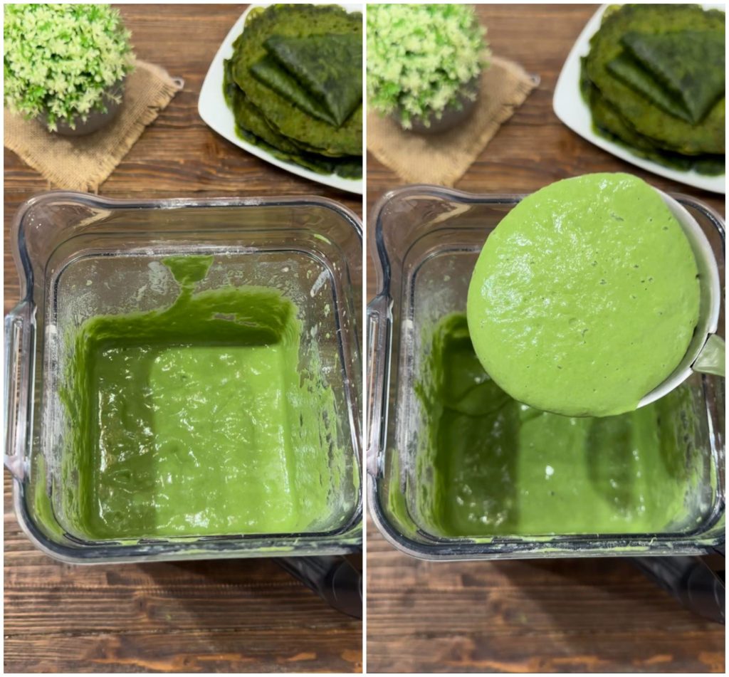 Spinat-Crepes ohne Eier