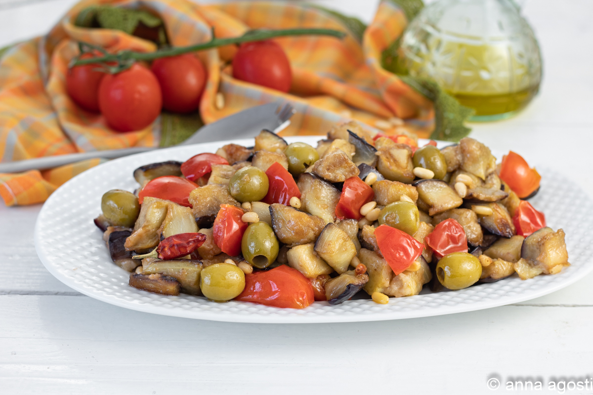 SÜßSAURE AUBERGINENBEILAGE REZEPT