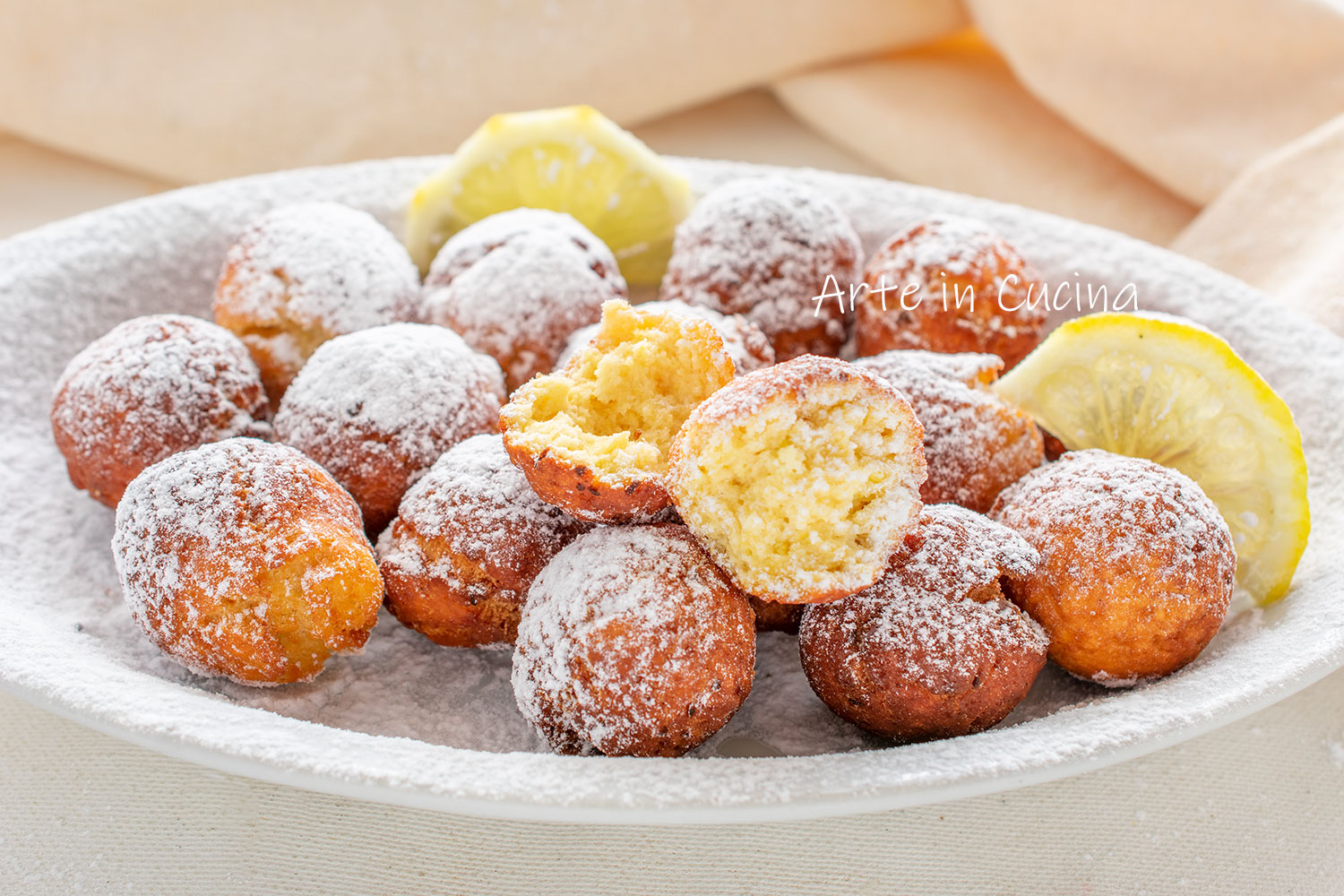 Ricottabällchen mit Zitrone ohne Butter