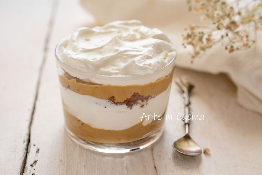 Tiramisu Kaffee und Milchcreme