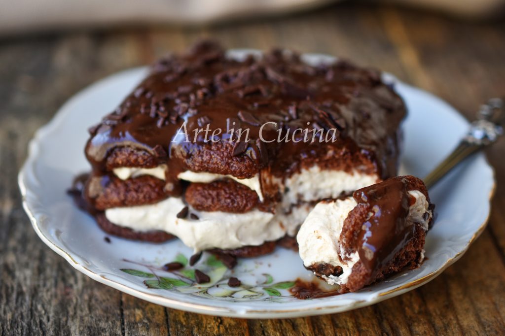 Tiramisu Einzelnportion Schokolade mit Pavesini Kakao vickyart kunst in der küche