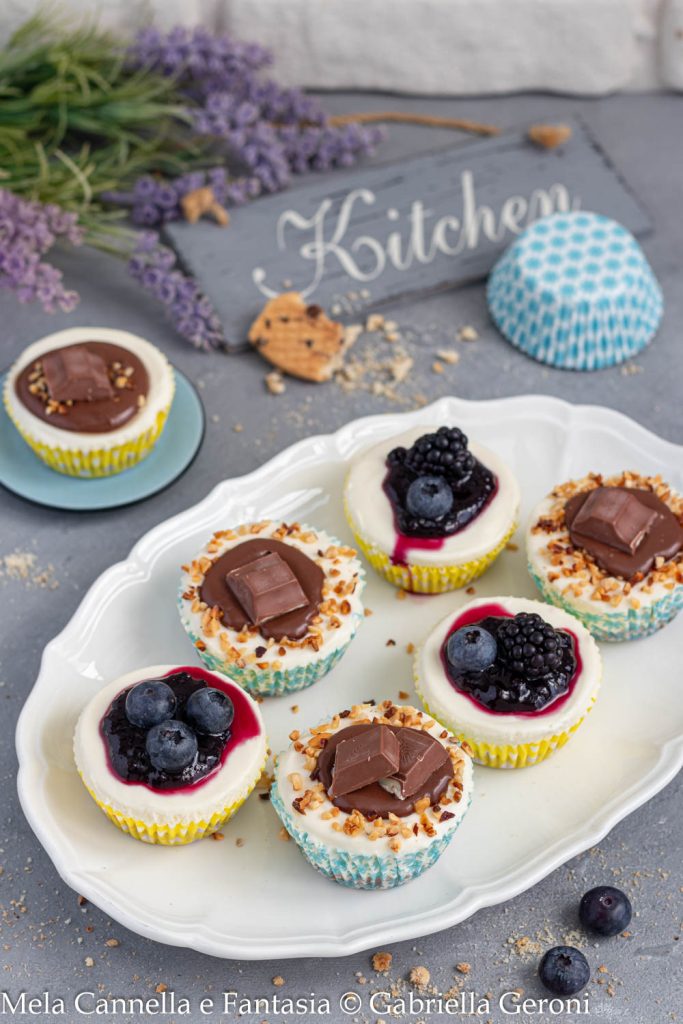 ungebackene Mini-Cheesecakes