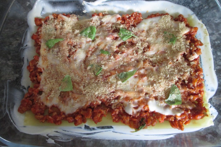 Vegane Lasagne Light - Vorbereitung, Mangia senza Pancia