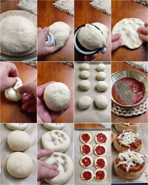 Zubereitung der Buffet-Pizzettchen