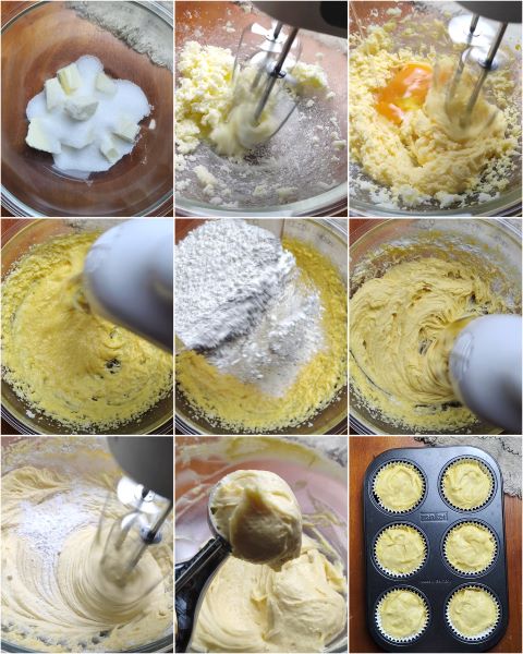 Vorbereitung der Halloween-Fledermaus-Cupcakes