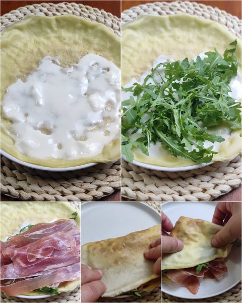 Vorbereitung der Sommer-Crepes