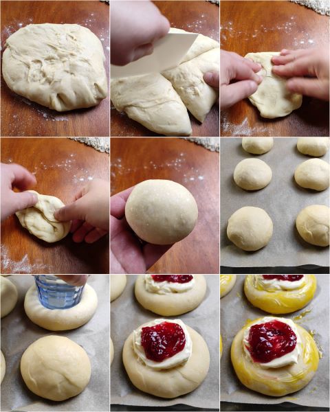 Vorbereitung des Brioche-Käsekuchen