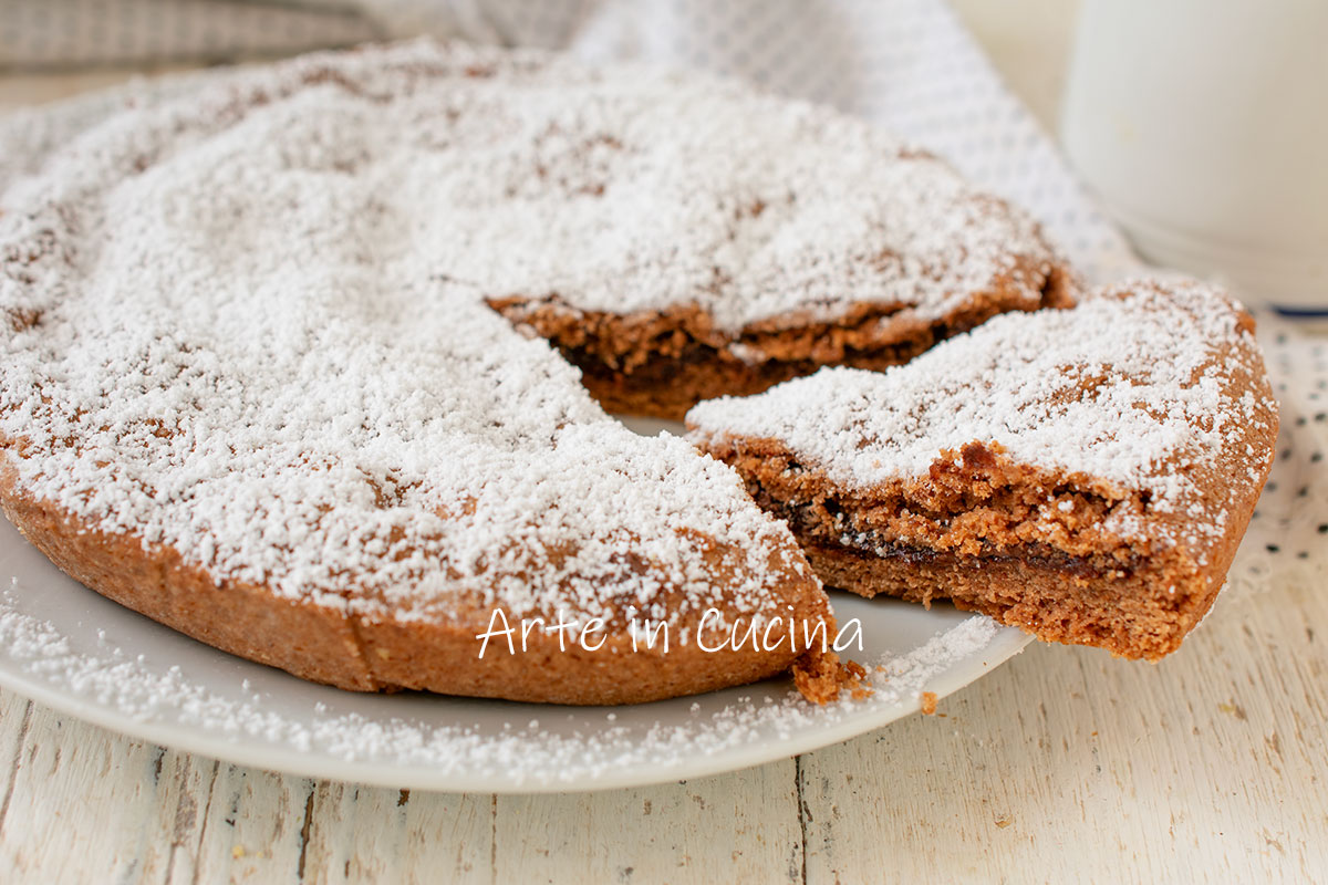 Weiche Schokoladen-Tarte mit Kakao und Nutella