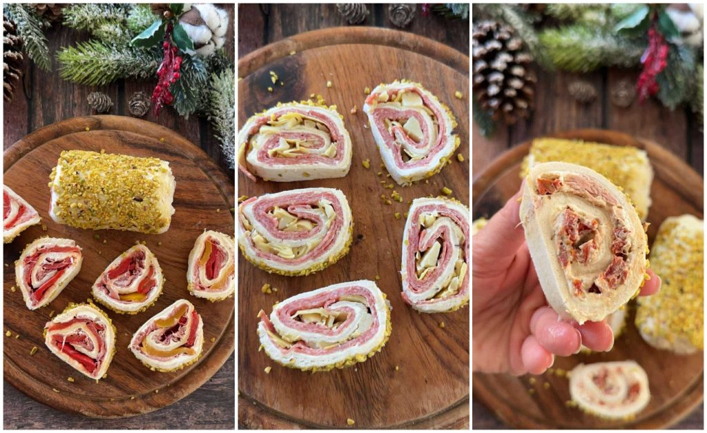 Weihnachtsbaum mit gemischten Sandwiches