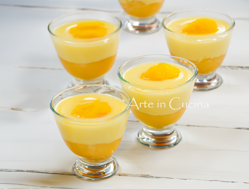 Zitronen-Mousse und Vanillecreme