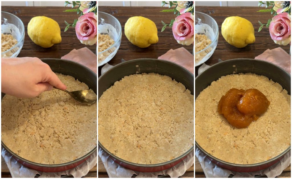 Zitronen-Streuselkuchen ohne Butter und Laktose