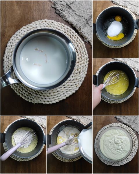 Zubereitung der Vanillecreme