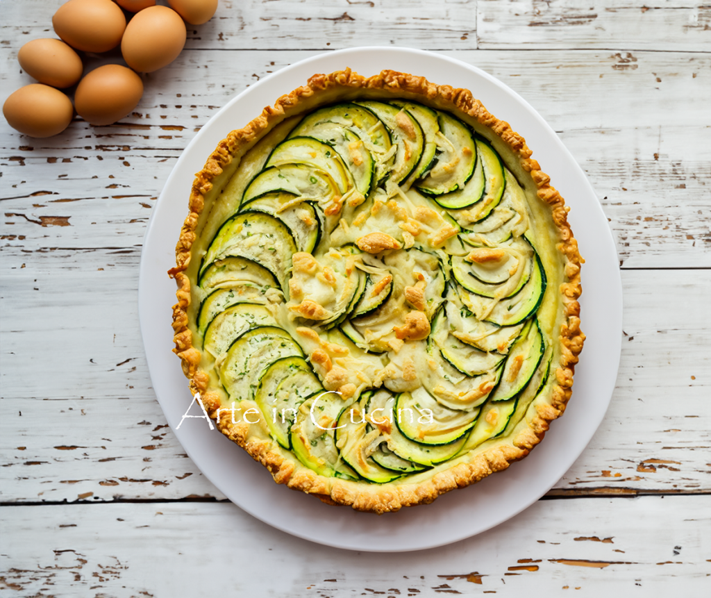 Zucchini-Käse-Tarte