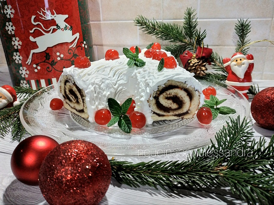 Weihnachtlicher Schneestamm ohne Laktose