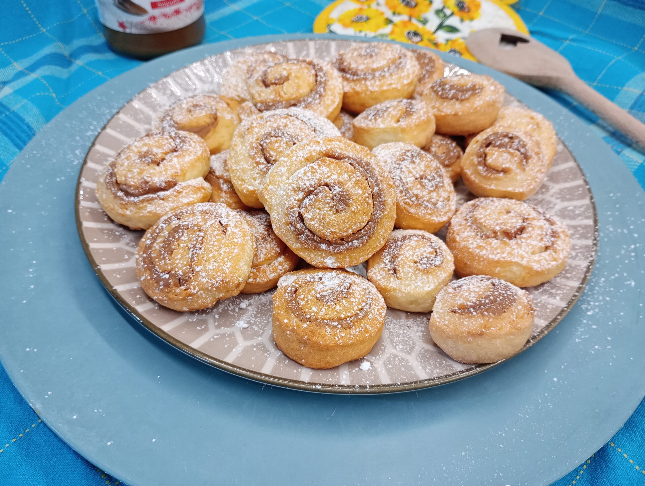 Gefüllte Schneckenplätzchen