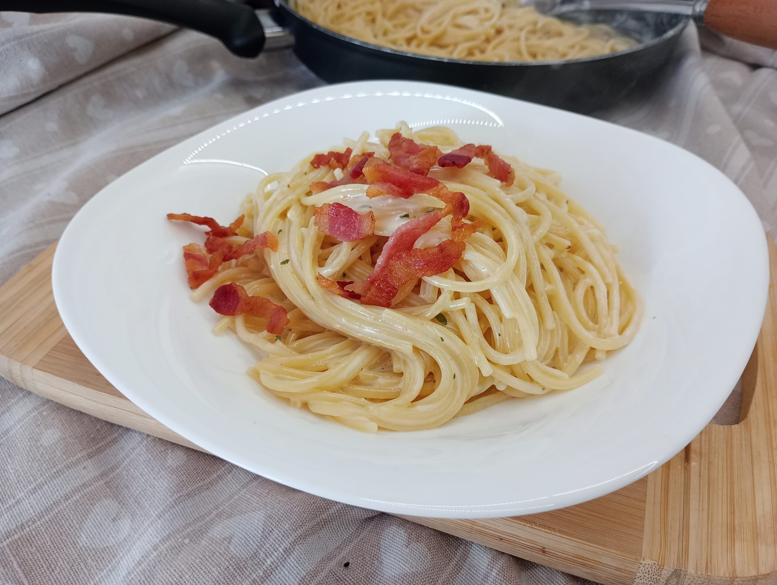 Pasta mit Schlagsahne