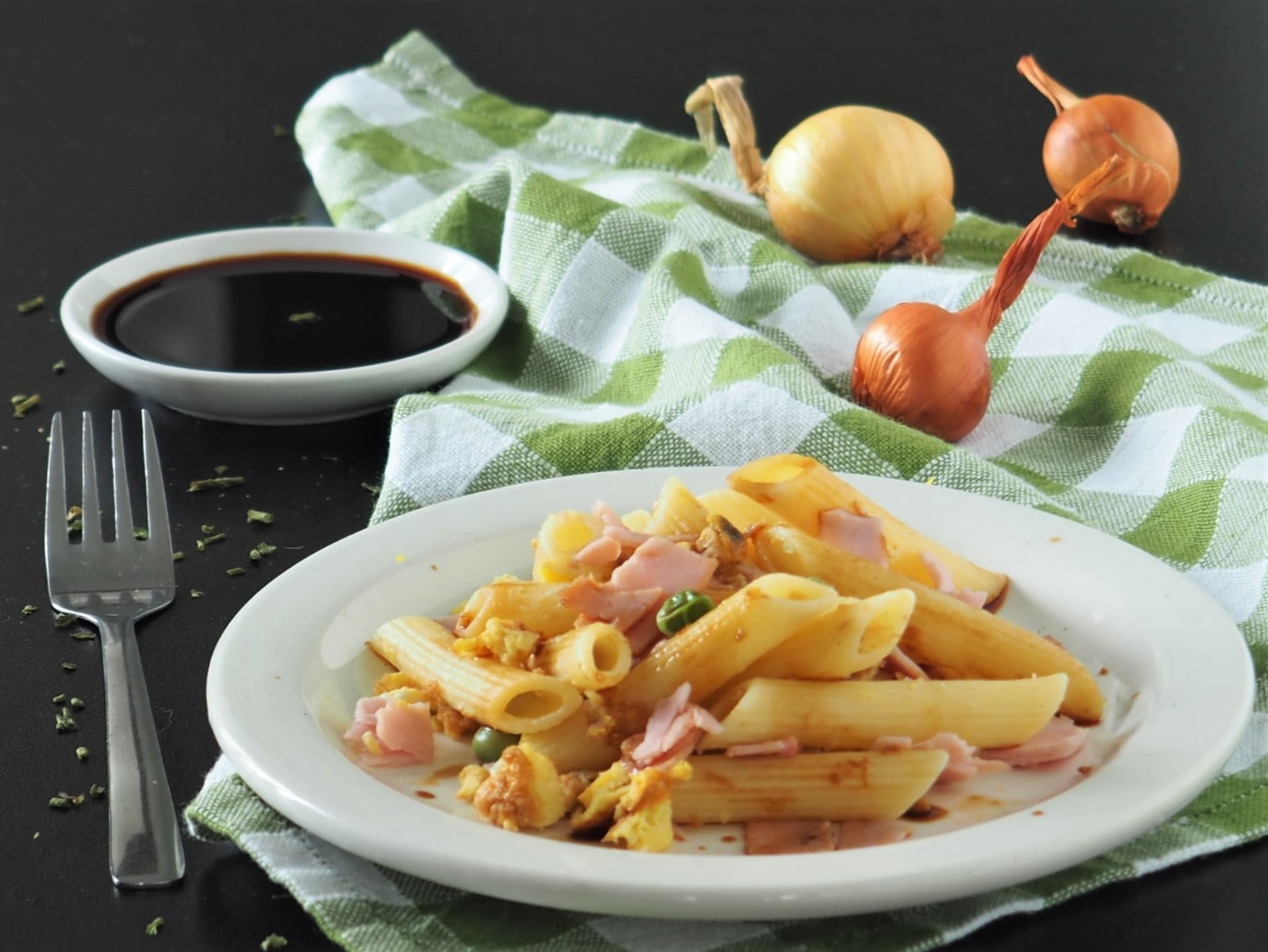 Penne rigate auf Kantonesisch