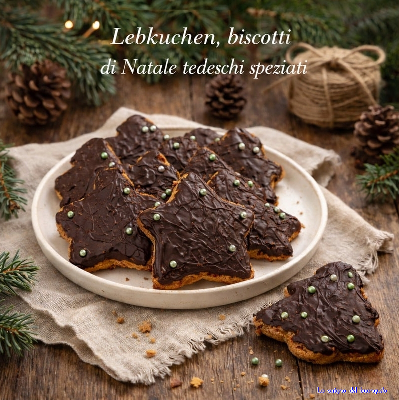 Lebkuchen, deutsche Weihnachtsplätzchen gewürzt