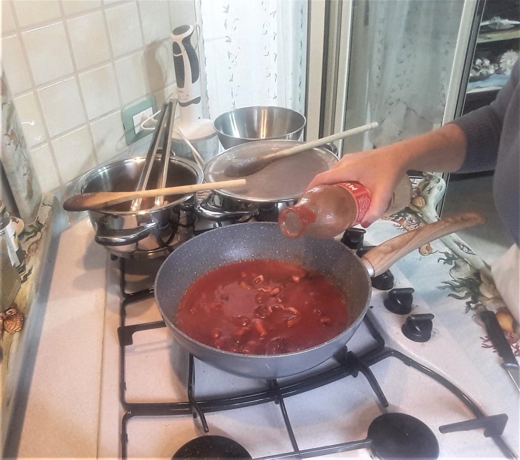 Risotto mit Oktopus und seinem Wasser