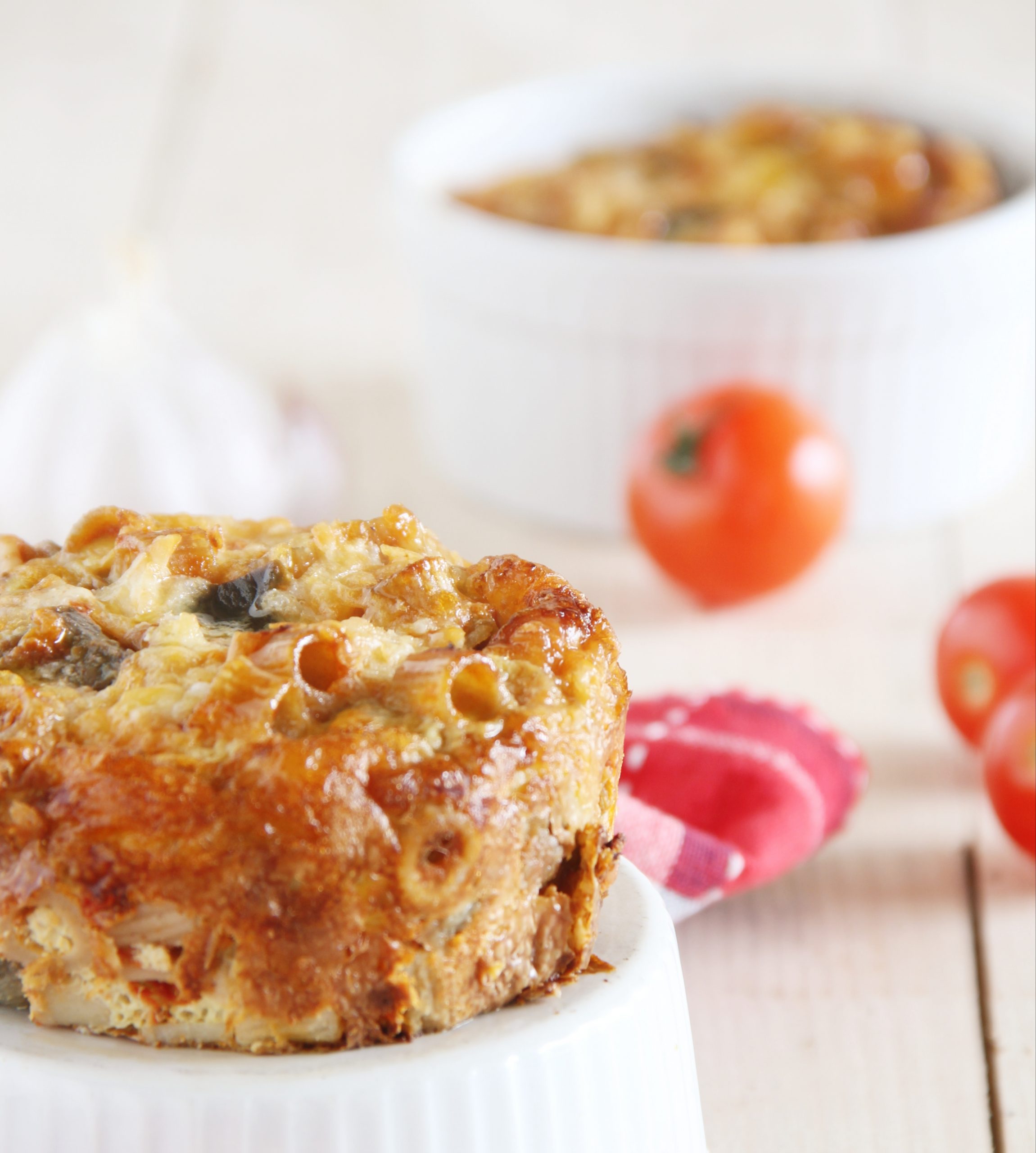 Ditalini-Frittata im Ofen