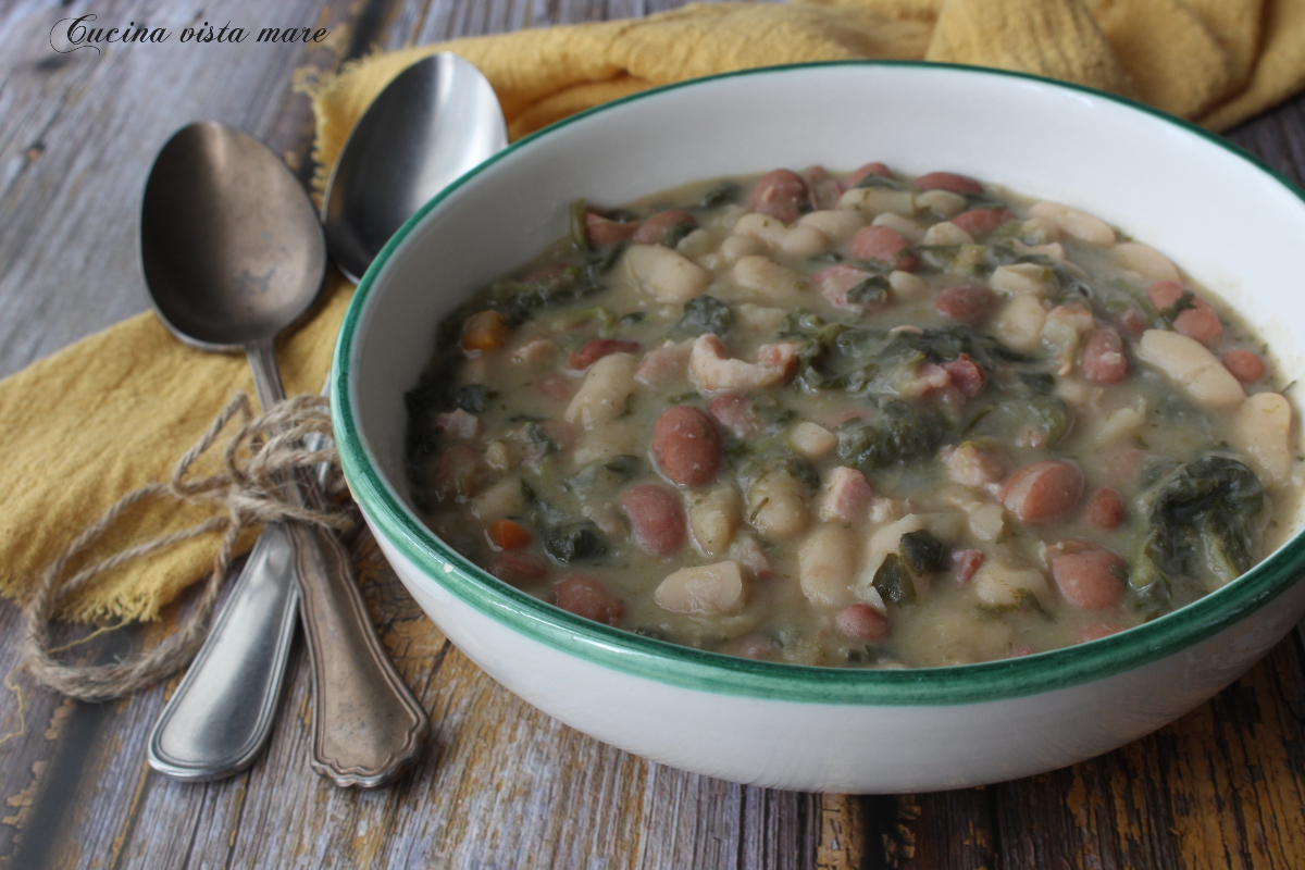 Bohnensuppe mit Friarielli