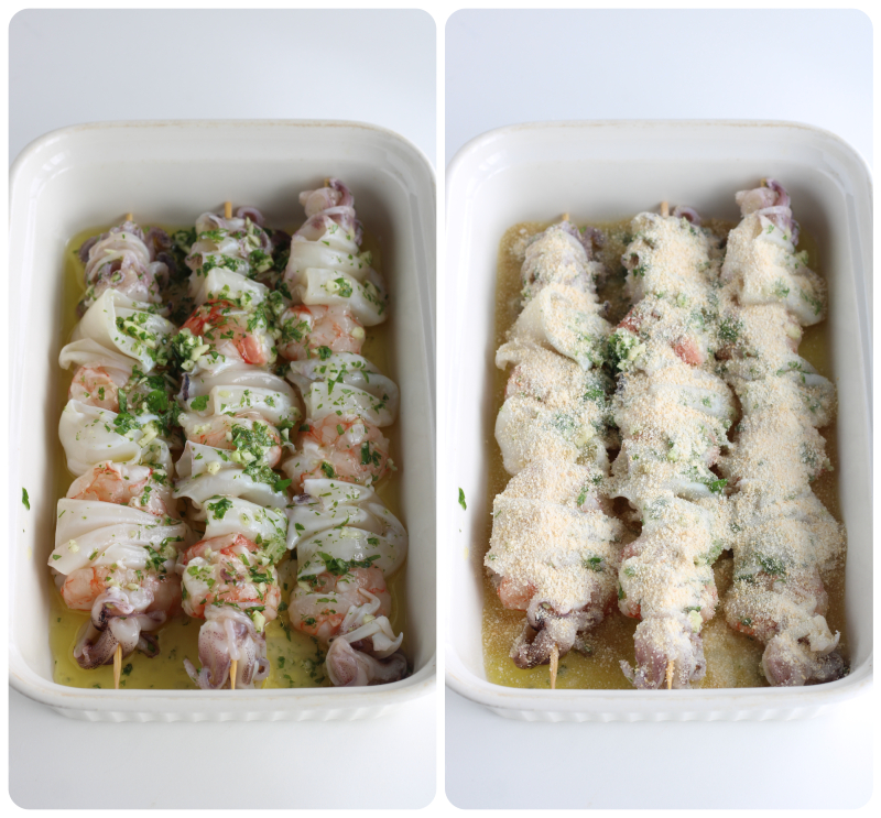 Fischspieße aus dem Ofen