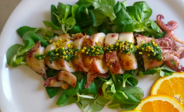 Gefüllter Tintenfisch